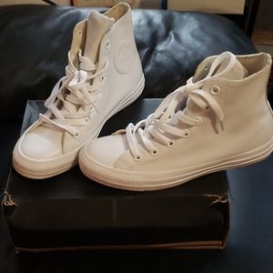 Rubber Chuck Taylor's Hi Top White Waterproof